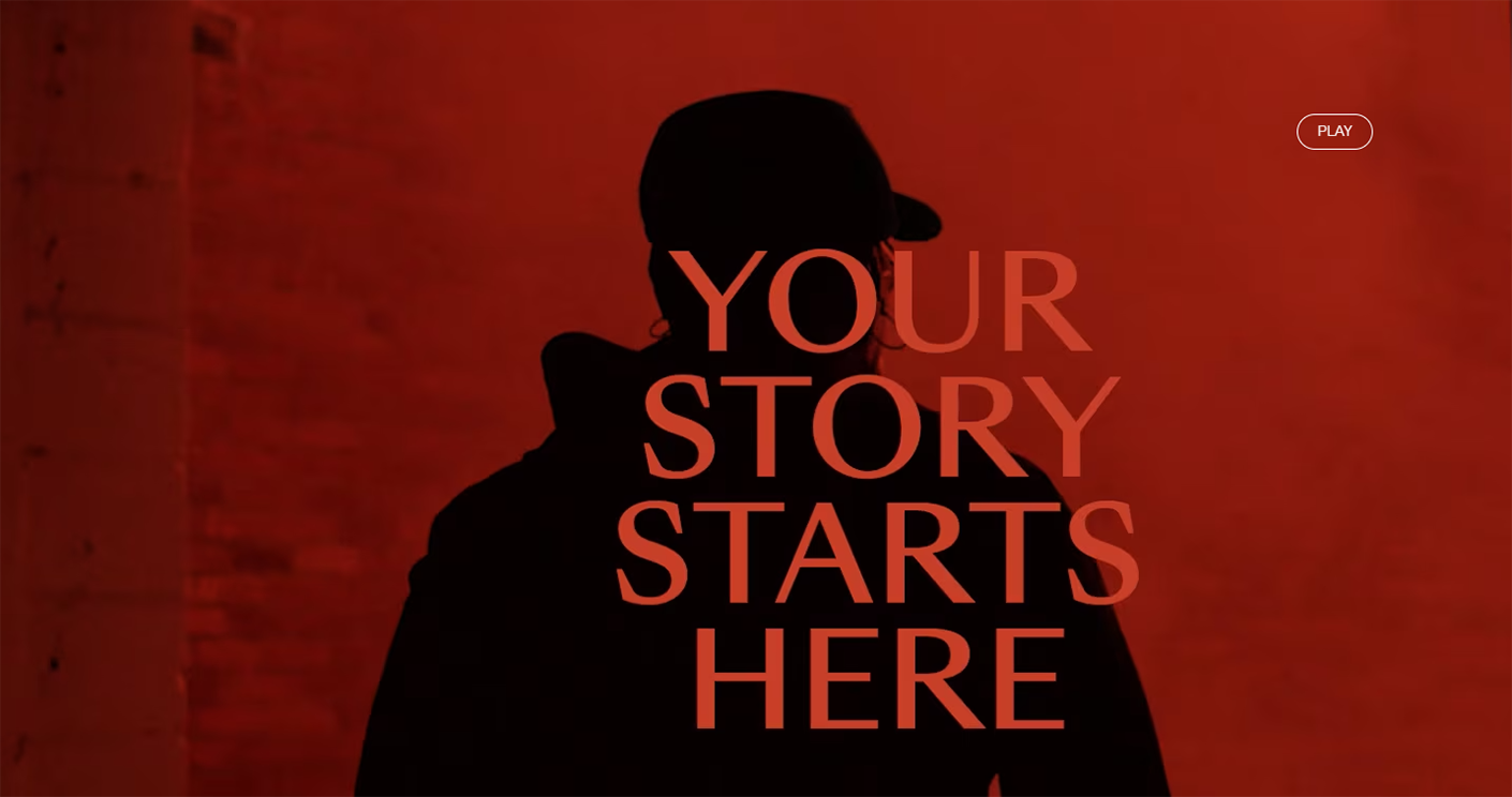 Der Slogan der Looping Group: Your story starts here. © Screenshot looping.group