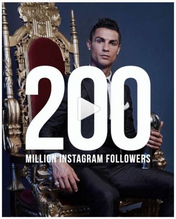 Zurückhaltend und bescheiden begeht Cristiano Ronaldo seinen Instagram-Rekord. (c) cristiano / Instagram