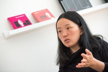Yang Liu in ihrem Berliner Atelier (c) Laurin Schmid