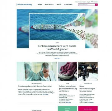 Startseite der neuen Web-Präsenz. (c) Julia Nimke