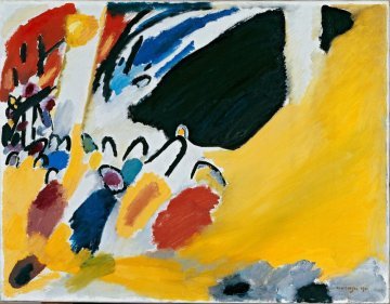 Dekorativ, aber zu ablenkend: Moderne Kunst wie dieser Kandinsky (c) Google Art Project