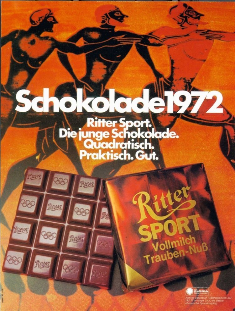 Ritter Sport Werbung 1972-1996 (c) Alfred Ritter GmbH &Co. KG