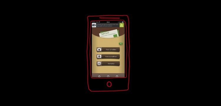 Mit dem Visitenkarten-Scanner SamCard können I-Phone- und I-Pad-Nutzer Visitenkarten fotografieren und digitalisieren.