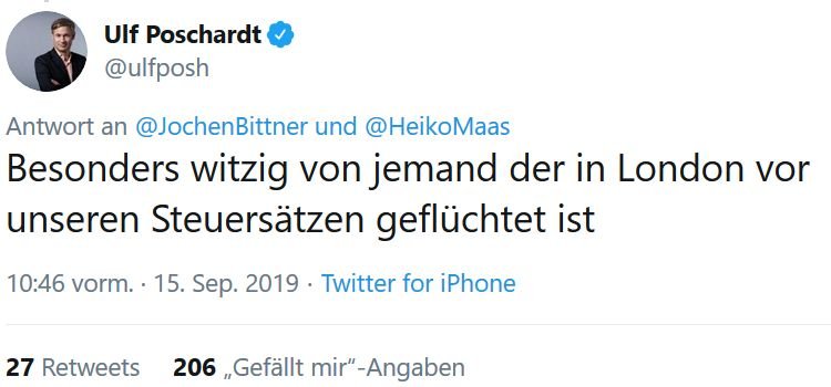 Poschardts falsche Twitter-Behauptung über Grönemeyer.